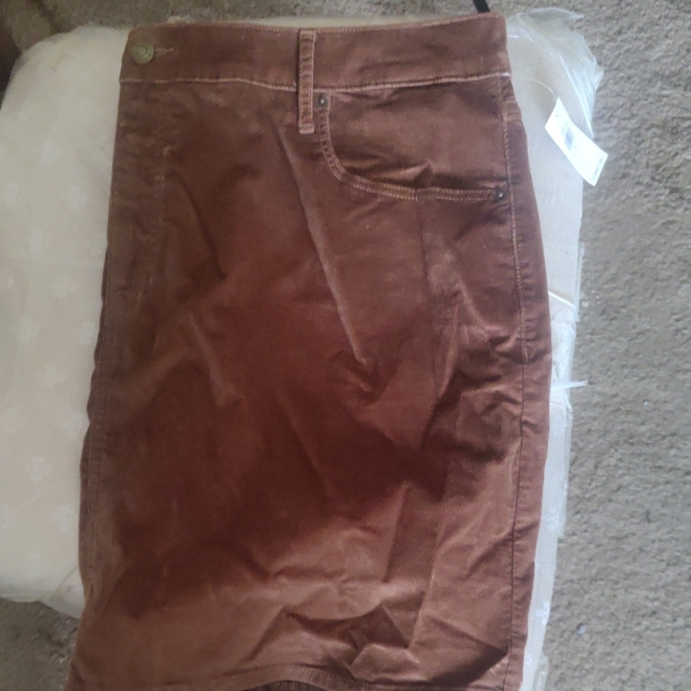 Old Navy Brown Midi Skirt